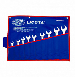 Licota AWT-ERSK07 Набор ключей комбинированных 9 предметов 8-19 мм-5046442