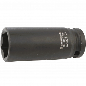 GARWIN PRO 620272-22 Головка, 1/2", 22 мм, торцевая, 6-гранная, ударная, глубокая