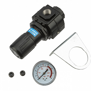 GARWIN INDUSTRIAL 807680-12 Регулятор давления 1/2" (5 микрон), с кронштейном, усиленный - макс. давление 16 бар