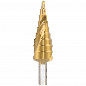 GARWIN INDUSTRIAL 102570-4-12*4-30 Набор ступенчатых сверл 4-12, 4-20, 4-30 мм, HSS, TiN, со спиральной канавкой