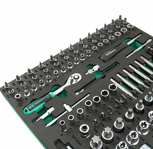 GARWIN PRO 646155 Набор инструментов 1/2" и 1/4" 155 пр. в ложементе EVA