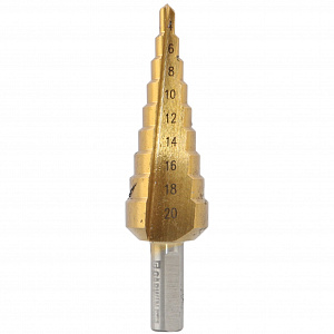 GARWIN INDUSTRIAL 102550-4-12*4-30 Набор ступенчатых сверл 4-12, 4-20, 4-30 мм, HSS, TiN