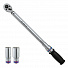 Динамометрический ключ 1/2", 40-200 Нм, "EXACT", футляр, в комплекте 2 торцевые головки KING TONY P34462-1DG-4004