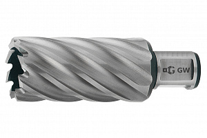 GARWIN INDUSTRIAL 102810-63 Сверло корончатое 63 мм, универсальный хвостовик 1.1/4" (WELDON/NITTO ф31,75 мм), HSS, глубина сверления Lap50 мм