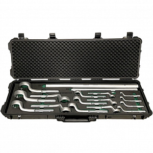 GARWIN PRO 606621-19 Набор ключей накидных усиленных 19 предметов 24-85 мм, с рукоятками-удлинителями