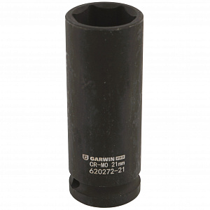 GARWIN PRO 620272-21 Головка, 1/2", 21 мм, торцевая, 6-гранная, ударная, глубокая