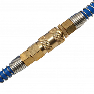 GARWIN PRO 808750-0812-10 Шланг полиуретан (PU) 12*8, витой, 10 м, синий, БРС в комплекте