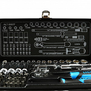 Licota ALT-5007F Набор торцевых головок 1/4" 52пр