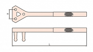 GARWIN INDUSTRIAL GSS-VPF400 Ключ вентильный искробезопасный 90 мм