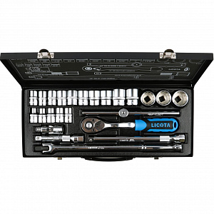 Licota ALT-5002WS Набор торцевых головок 1/2", 12-ти гранных, 24 пр., 5/16 - 1-1/4"