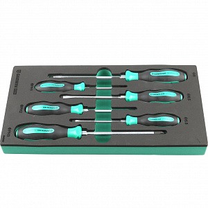 GARWIN PRO 646265 Набор отверток цельнометаллических 6 пр. в ложементе EVA