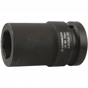 GARWIN PRO 620356-30 Головка, 1", 30 мм, торцевая, 6-гранная, ударная, глубокая