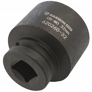 GARWIN PRO 620260-32 Головка, 1/2", 32 мм, торцевая, 6-гранная, ударная