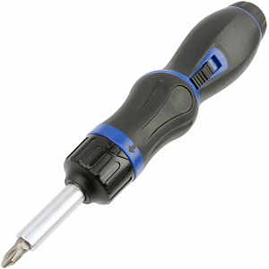 Licota ARD-12K04 Отвертка трещоточная с поворотной ручкой и сменными вставками 1/4", 9 пр.