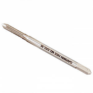 GARWIN INDUSTRIAL GM-TF025035 Метчики ручные Mf2,5x0.35, DIN 2181, HSS, 6H, комплект из 2 штук