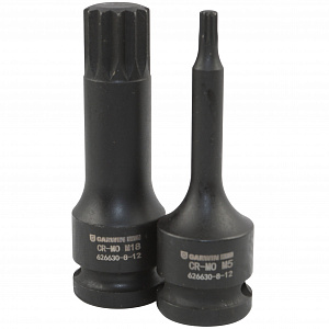 GARWIN PRO 626630-8-12 Набор ударных насадок 1/2" 8 пр. TRIPLE/Звездочка M5.M6.M8.M10.M12.M14.M16.M18 мм, L= 78 mm