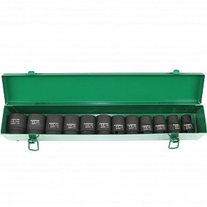 GARWIN PRO 626521-12 Набор ударных головок 38 мм 1/2" 12пр. 10-24 мм в металлическом кейсе