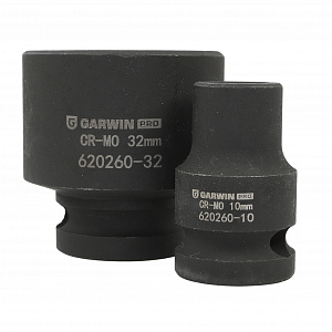 GARWIN PRO 620015 Набор ударных головок 1/2" 10 - 32 мм 15 пр. в ложементе EVA