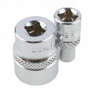 Licota TBS-22001 Набор торцевых головок 1/4" 12-ти гранных, 10 пр. на линейке, 5-14 мм