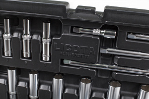 Licota ALK-8021FW Набор торцевых головок 1/4" 62 пр., дюйм и метрика