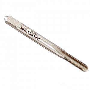GARWIN INDUSTRIAL GM-TF040035 Метчики ручные Mf4x0.35, DIN 2181, HSS, 6H, комплект из 2 штук