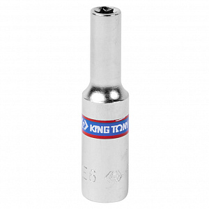 Головка торцевая TORX Е-стандарт 1/4", E6, L = 50 мм KING TONY 227506M