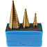 GARWIN INDUSTRIAL 102550-4-12*4-30 Набор ступенчатых сверл 4-12, 4-20, 4-30 мм, HSS, TiN-4004