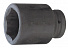 Licota A8070L Головка, 1", 70 мм, торцевая, 6-гранная, ударная, глубокая-4004