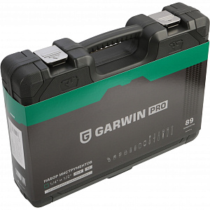GARWIN PRO 640089 Набор инструмента 1/4" и 1/2", 89 предметов