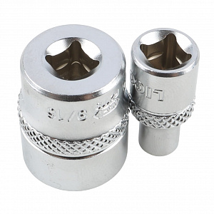 Licota TBS-22002 Набор торцевых головок 1/4" 12-ти гранных, 10 пр. на линейке, 3/16"-9/16"