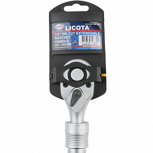 Licota ALH-00124F-HT Трещотка, 1/2", 72 зубца, телескопическая
