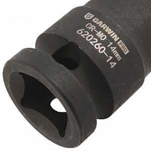 GARWIN PRO 620260-14 Головка, 1/2", 14 мм, торцевая, 6-гранная, ударная
