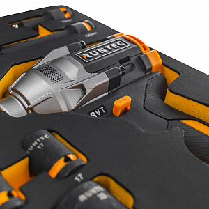 RUNTEC RT-IWIS1E39F Набор с аккумуляторным гайковертом, ударными головками и аксессуарами RUNTEC 1/2", 8-32 мм, CrMo в ложементе EVA, 39 пр.