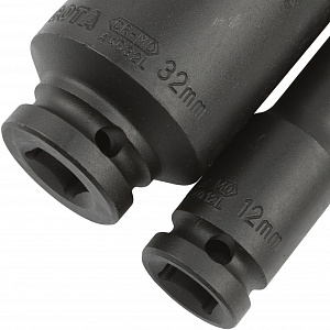 Licota ACK-384023 Набор ударных головок глубоких 1/2" 12 - 32 мм 11 пр. в ложементе