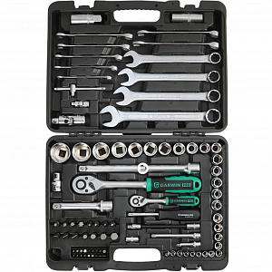 GARWIN PRO 640089 Набор инструмента 1/4" и 1/2", 89 предметов
