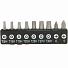 GARWIN PRO 632504 Набор бит 1/4" 25 мм на держателе TORX с отв., PH-4004