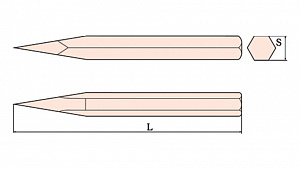 GARWIN INDUSTRIAL GSS-YB04 Пробойник заостренный искробезопасный 18х200 мм