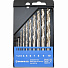 GARWIN INDUSTRIAL 100611-10 Набор сверл спиральных по металлу 1.0-10.0, шаг 1 мм, DIN 338, HSS-G, 10 предметов-4004