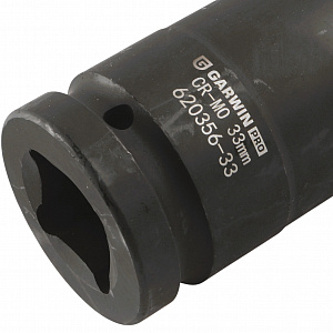 GARWIN PRO 620356-33 Головка, 1", 33 мм, торцевая, 6-гранная, ударная, глубокая