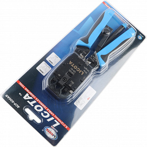Licota ACP-600AR Инструмент для обжима коннекторов RJ-45, RJ-11/12 и зачистки витой пары с трещоткой