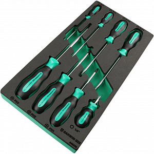 GARWIN PRO 646258 Набор отверток стандартных 8 пр. в ложементе EVA