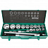 GARWIN PRO 643565-12 Набор торцевых головок 3/4" 12 гр., 19-55 мм, 21 пр.-4004