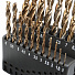 GARWIN INDUSTRIAL GM-BS19C Набор сверл 1.0-10.0 х 0,5 мм 19пр. HSS-CO Spiralbohrer (Metall)-4004