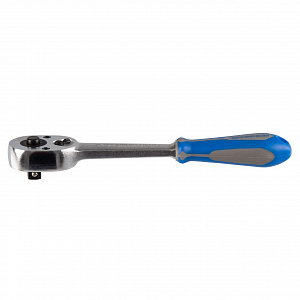 Трещотка 3/8", 200 мм, 32 зубца, флажковая с кнопкой, фиксатор KING TONY 3771-08G