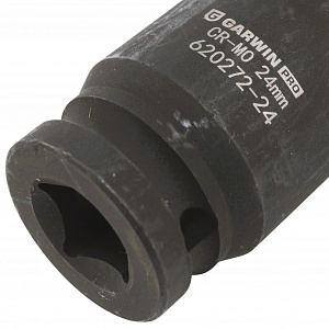 GARWIN PRO 620272-24 Головка, 1/2", 24 мм, торцевая, 6-гранная, ударная, глубокая