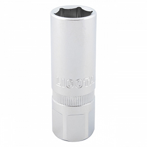 Licota ASP-C1216 Головка, 1/2", 16 мм, торцевая, 6-гранная, глубокая, свечная