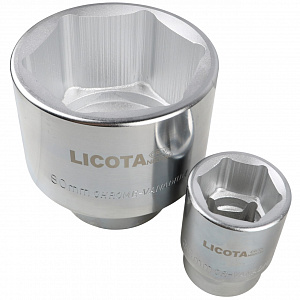 Licota TSK-20141-6 Набор торцевых головок 1", 6-ти гранных, 15 пр., 36-80 мм