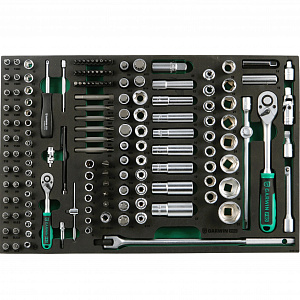 GARWIN PRO 646155 Набор инструментов 1/2" и 1/4" 155 пр. в ложементе EVA