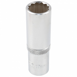 Licota F4017L Головка, 1/2", 17 мм, торцевая, 12-гранная, глубокая