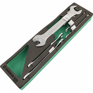 GARWIN PRO 645570 Набор ключей рожковых 6-24 мм, 6 пр. в ложементе EVA